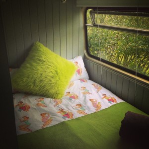 Bedroom 1 on the Big Green Bus
