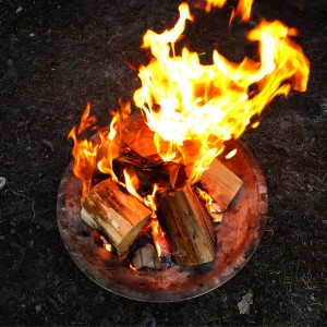A campfire
