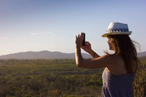 Me taking photos of the incredible views in Bundjalung National Park, Australia