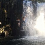 Jumping from the middle of Rochester Falls