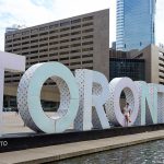 The Toronto sign in Nathan Phillips Square.