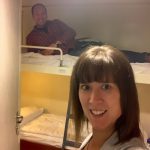 A selfie in our two bunk cabin