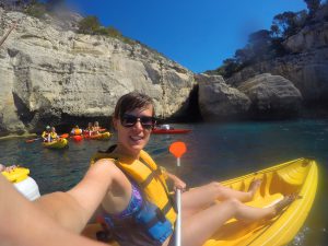 A selfie in my kayak, Menorca