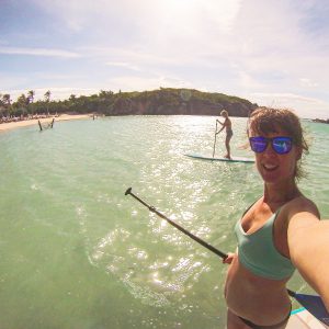 Paddle boarding in Bermuda