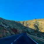 Driving the Betancuria mountain road, Fuerteventura