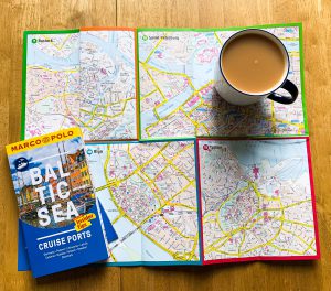 Pull out map from Baltic Sea Ports Marco Polo Travel Guide, Nicola Dunkinson