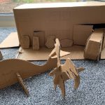 Cardboard cut outs made during lockdown