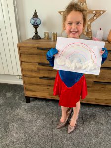 Make your own rainbow, things to do with kids during lockdown
