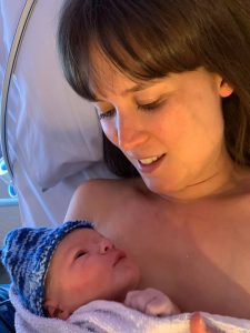 Me holding Jack just after he was born