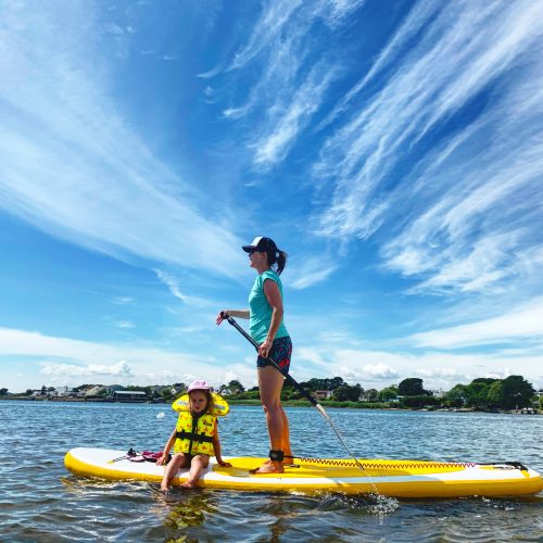 Paddleboarding at Mudeford