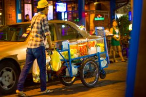 A street vendor in Bangkok
