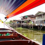 Exploring the Chao Phraya River by longtail boat in Bangkok
