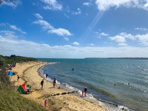 Lepe Beach camspite is right by this lovely beach