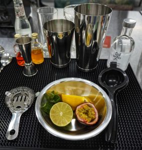 Cocktail masterclass set up